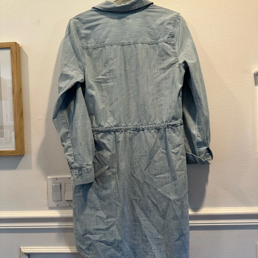Old Navy Light Blue Denim Shirt Dress - Picture 4 of 4